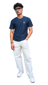 Men's tommy textured blue Imported T-Shirt